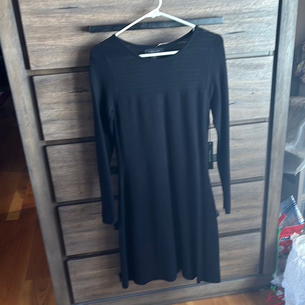 Elegant Black Long Sleeve Dress